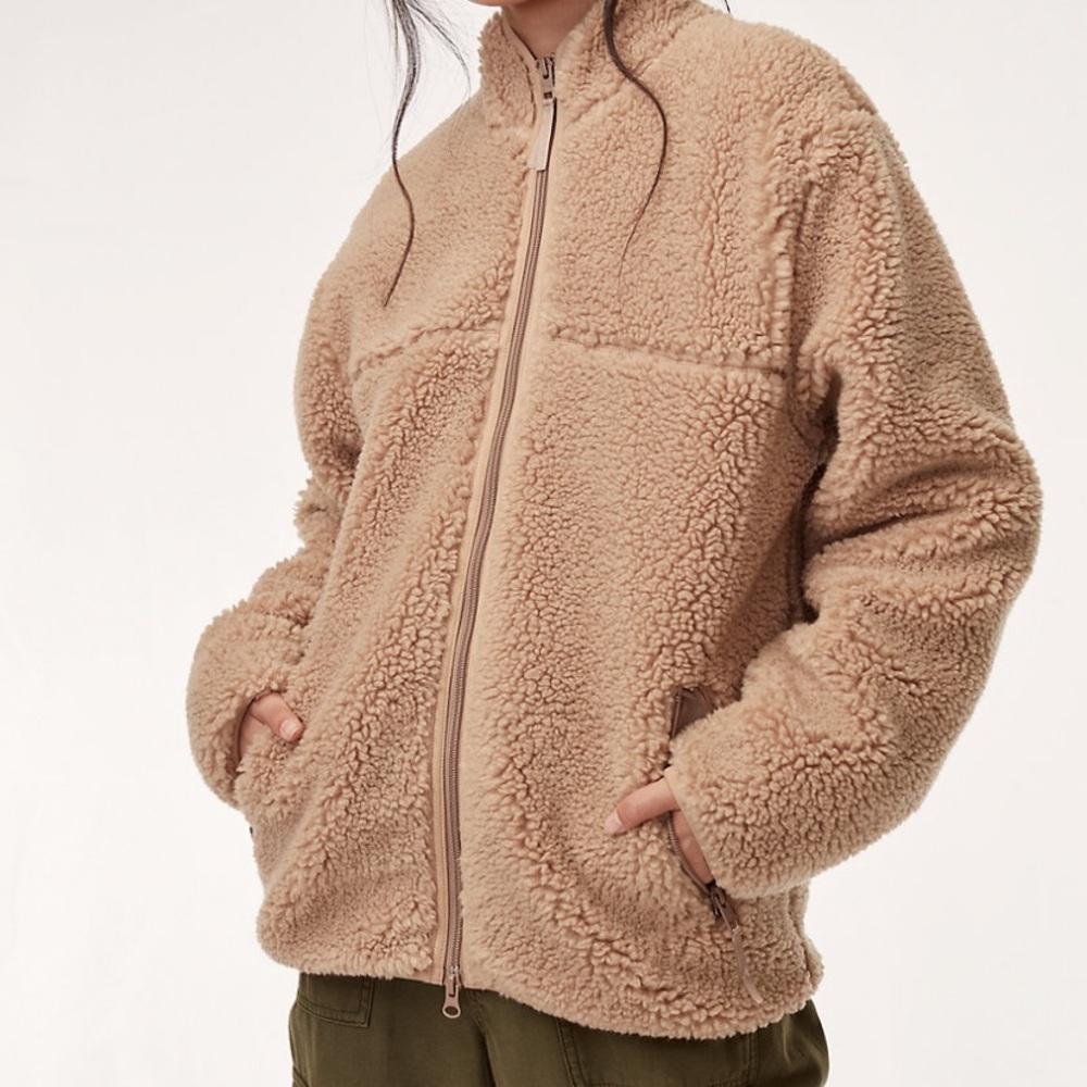 Aritzia TNA Black Sherpa Fleece Jacket - Picture 3 of 5
